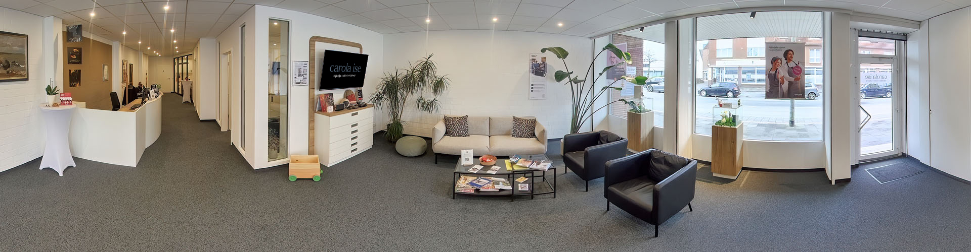 Unser Empfangsbereich in der Weserstraße 66