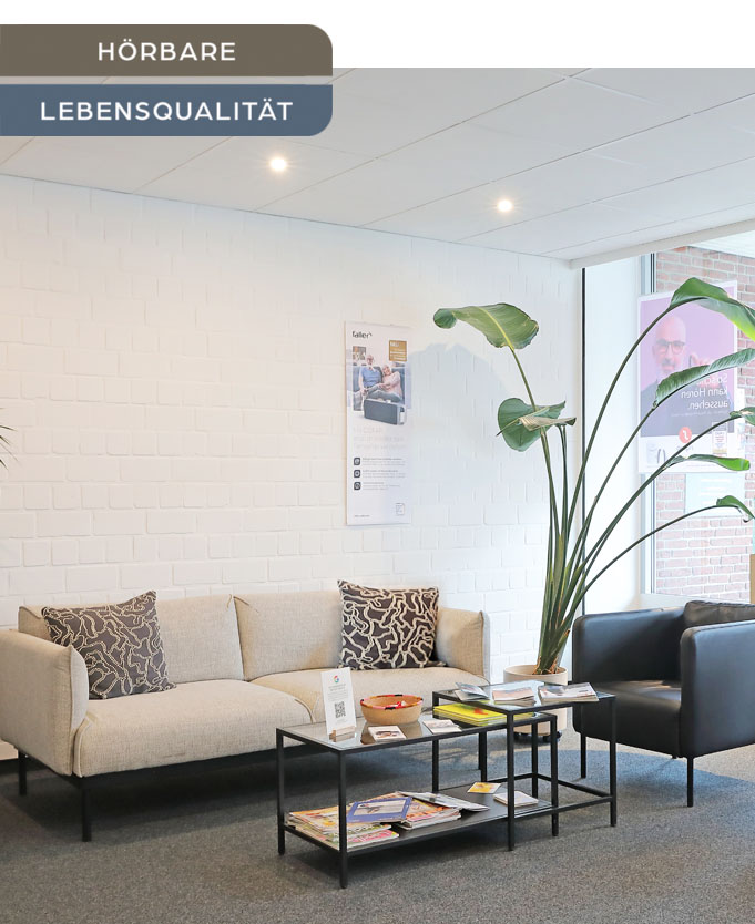 Eingangsbereich bei uns im Hörgeräte Fachgeschäft